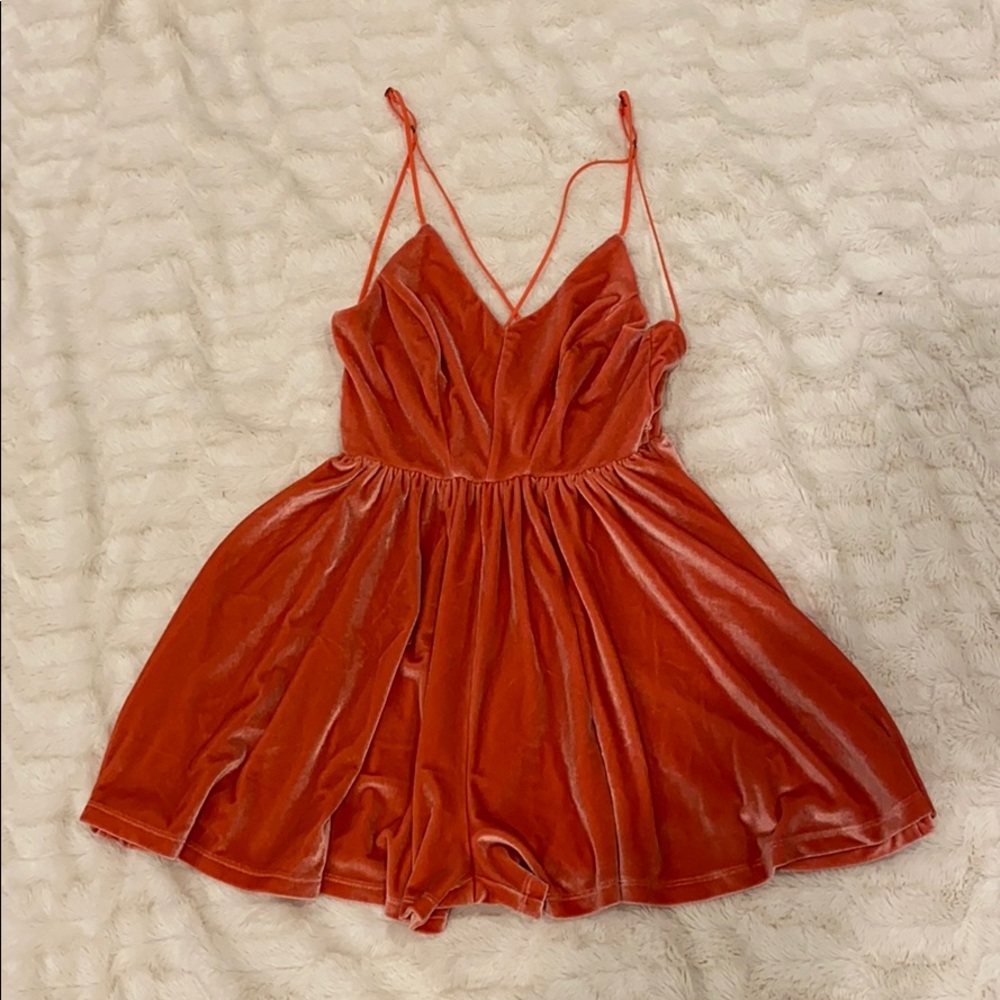 Urban Outfitters velvet romper